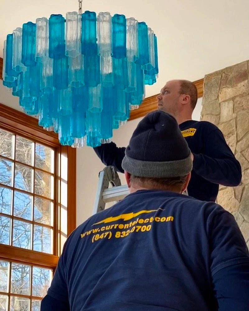 Current Electrical Contractor chandelier lighting services